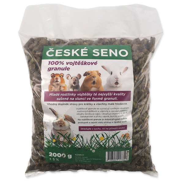 Seno české lucernové granule 2kg