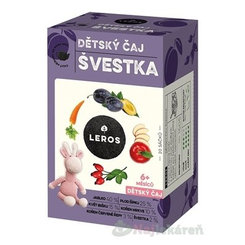 LEROS DETSKÝ ČAJ SLIVKA nálevové vrecká (od 6+ mesiacov) 20x2g (40g)