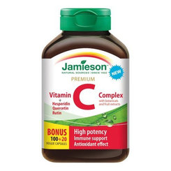 Jamieson vitamín C premium komplex s obsahom bioflavonoidov 120 kapsúl