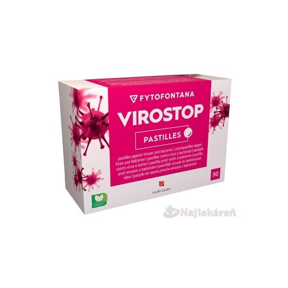 fytofontana VIROSTOP pastilky proti chrípke a prechladnutiu