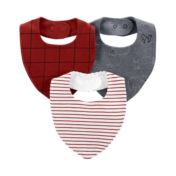 CARTER'S Podbradníky Red chlapec LBB 3ks