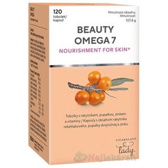 VITABALANS BEAUTY OMEGA-7 s rakytníkom, pupalkou a zinkom 120 kapsúl