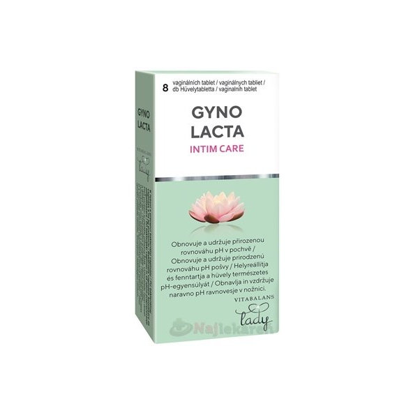 Vitabalans GYNOLACTA INTIM CARE vaginálne tablety 1x8 ks