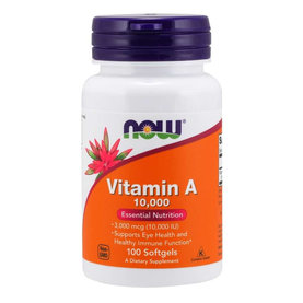 Vitamín A 10,000 IU - NOW Foods, 100cps