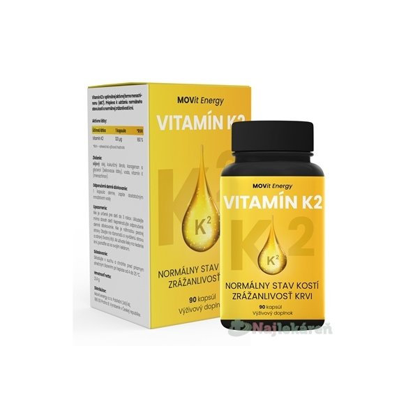 MOVit Vitamín K2 120 μg cps 1x90 ks