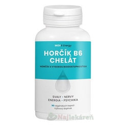 MOVit Energy Horčík B6 Chelát 90 kapsúl