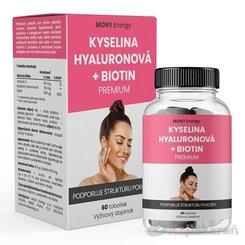 MOVit Energy Kyselina hyaluronová + Biotin PREMIUM 60 kapsúl