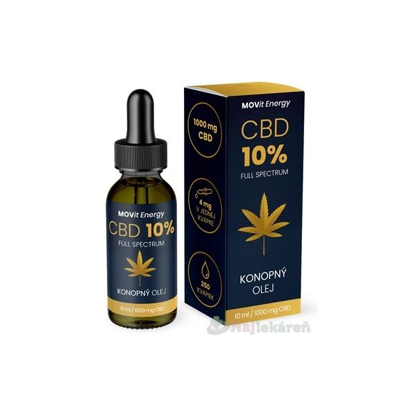 MOVit CBD 10% Full Spectrum KONOPNÝ OLEJ 1x10 ml