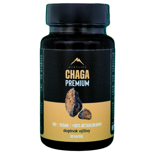 Hrotlife Chaga Premium podpora správneho fungovania organizmu 60 cps kúpite na Najlekaren.eu