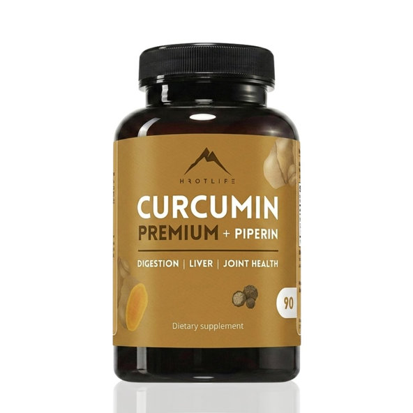 Hrotlife Kurkumín Premium s piperínom 90 kapsúl