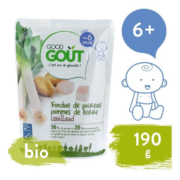 GOOD GOUT BIO Pór so zemiakmi a treskou 190 g