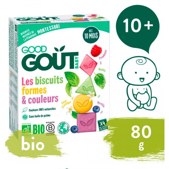 GOOD GOUT BIO Sušienky farby & tvary 80g