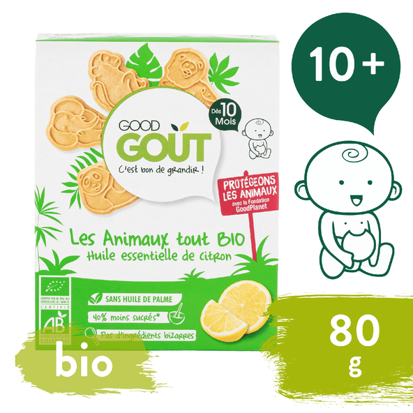 GOOD GOUT BIO Zvieratká citrónové 80g