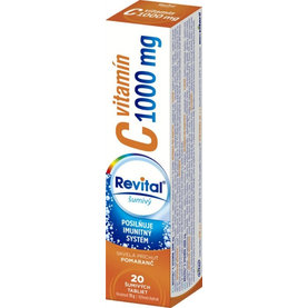 REVITAL Vitamín C 1000 mg príchuť pomaranč 20 tbl