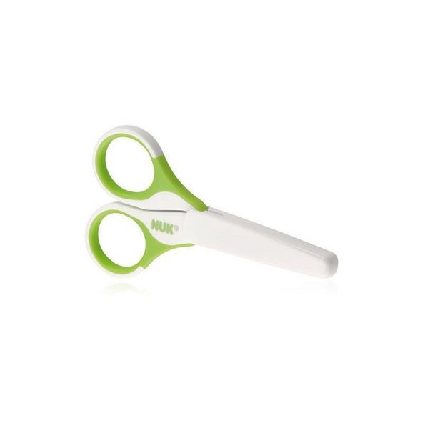 NUK Zdravotné nožnice s krytom, zelená
