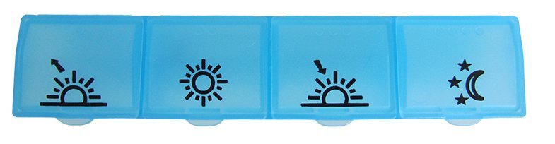 Obzor Dávkovač liekov denný modrý