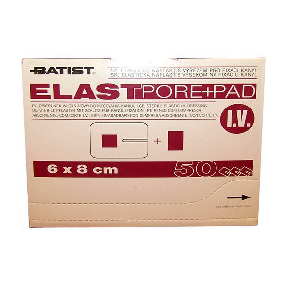 Elastická náplasť s výrezom pre fixáciu 50ks