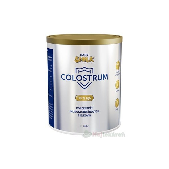 BABYSMILK COLOSTRUM 30% lgG prášok 1x200 g