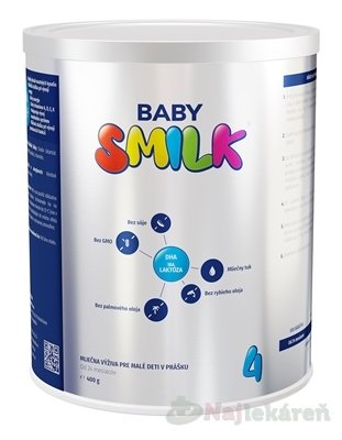 E-shop BABYSMILK 4 (od 24 m), 1x400g, mliečna výživa pre malé deti v prášku