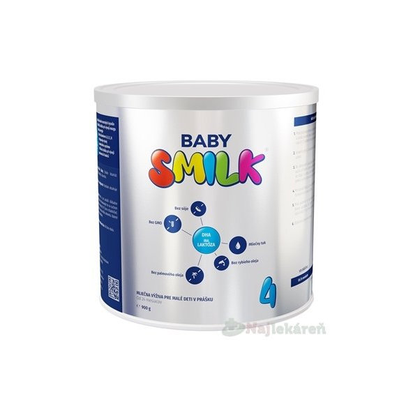 BABYSMILK 4 (od 24 m), 1x900g, mliečna výživa pre malé deti v prášku