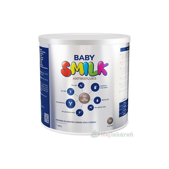 BABYSMILK AR špeciálne počiatočné mlieko pri grckaní s Colostrom, 1x900g