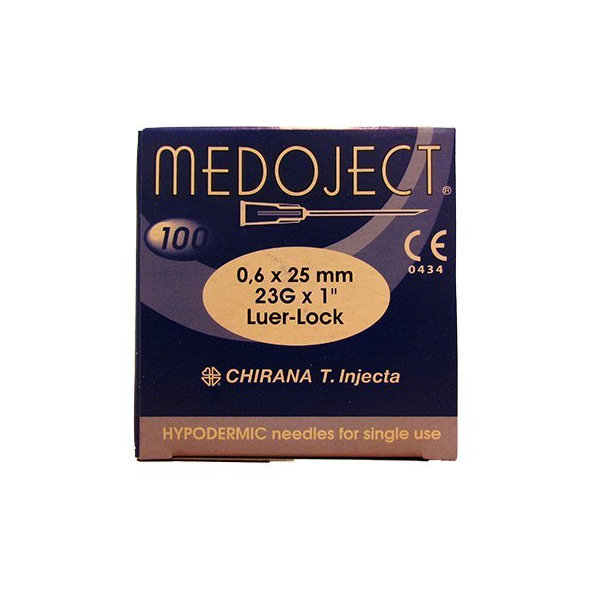 Medoject Injekčné ihly 0,6x25 mm 100ks