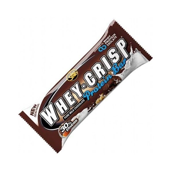 Proteínová tyčinka Whey-Crisp - All Stars, biela čokoláda malina, 50g