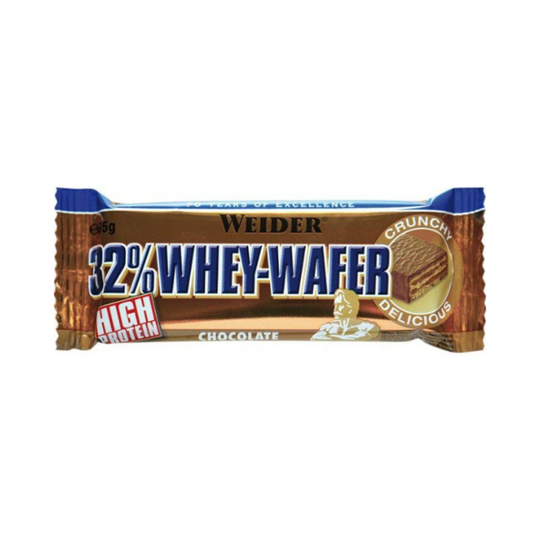 Proteínová tyčinka 32% Whey Wafer - Weider, čokoláda, 35g