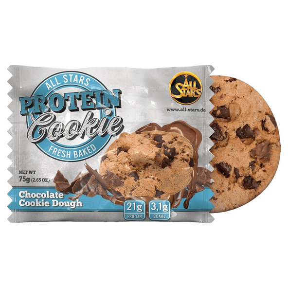Proteínová sušienka Protein Cookie - All Stars, čokoládové cookie cesto, 75g