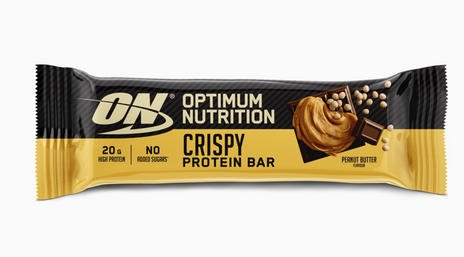 E-shop Proteínová tyčinka Protein Crisp Bar - Optimum Nutrition, arašidové maslo, 65g