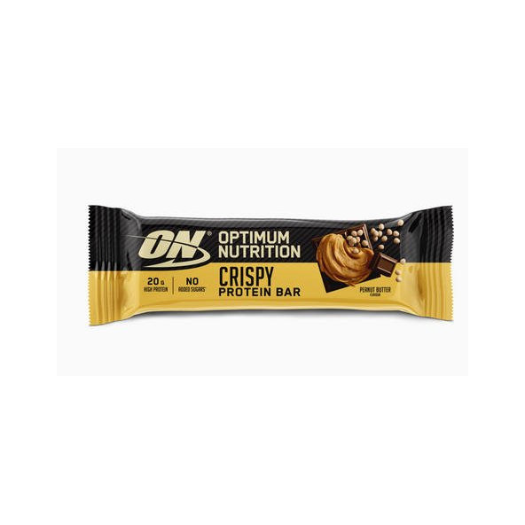 Proteínová tyčinka Protein Crisp Bar - Optimum Nutrition, arašidové maslo, 65g