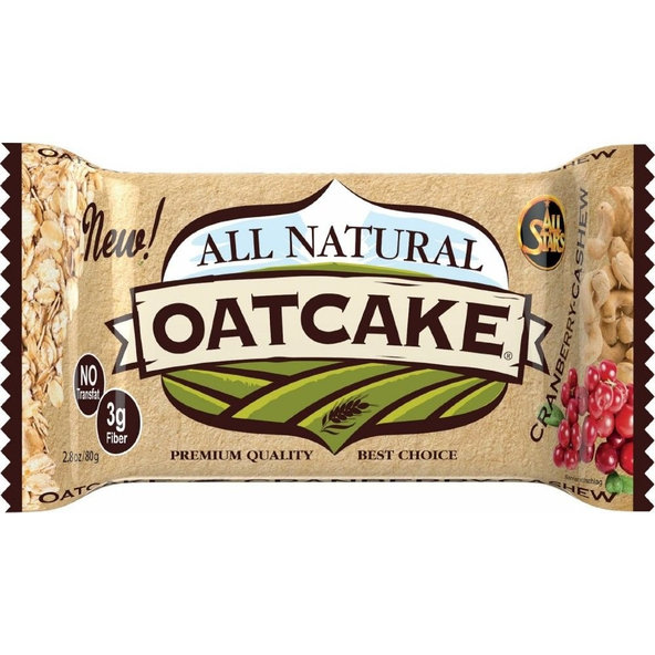 All Natural Oatcake - All Stars, arašidové maslo s kúskami čokolády, 80g