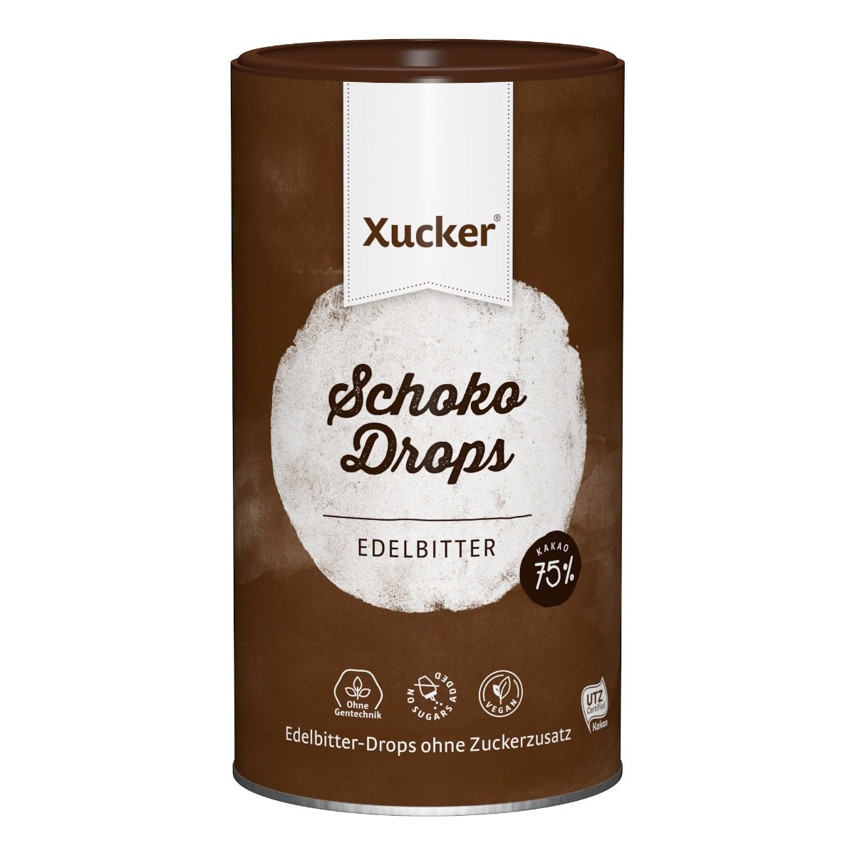 E-shop Dark Chocolate Drops - Xucker, horká čokoláda, 750g