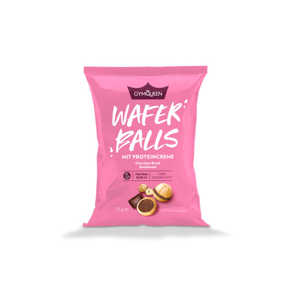 Protein Wafer Balls - GYMQUEEN, vanilla bomb, 75g