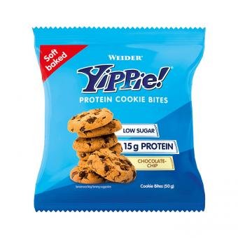 E-shop Yippie! Protein Cookie Bites - Weider, čokoládové kúsky, 50g