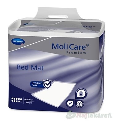 E-shop MoliCare Premium Bed Mat 9 kvapiek hygienické podložky 60x90 cm