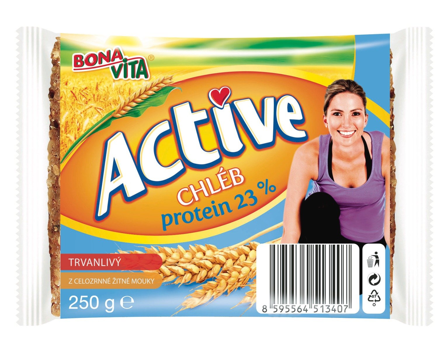 E-shop Trvanlivý chlieb Active proteín 23% - Bona Vita, 250g