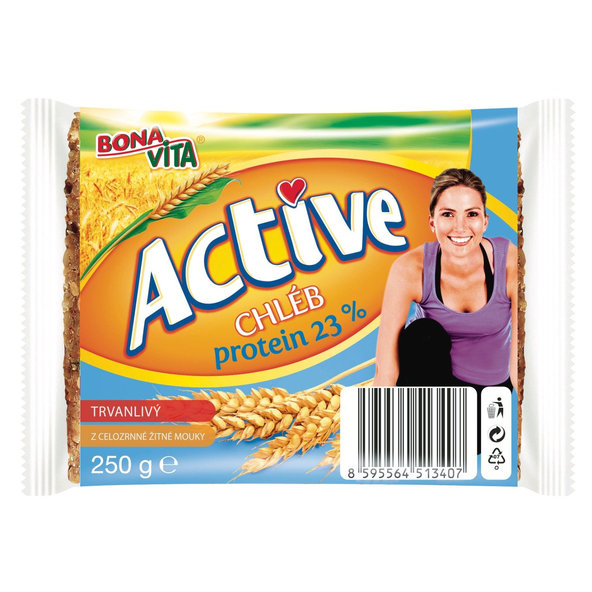 Trvanlivý chlieb Active proteín 23% - Bona Vita, 250g