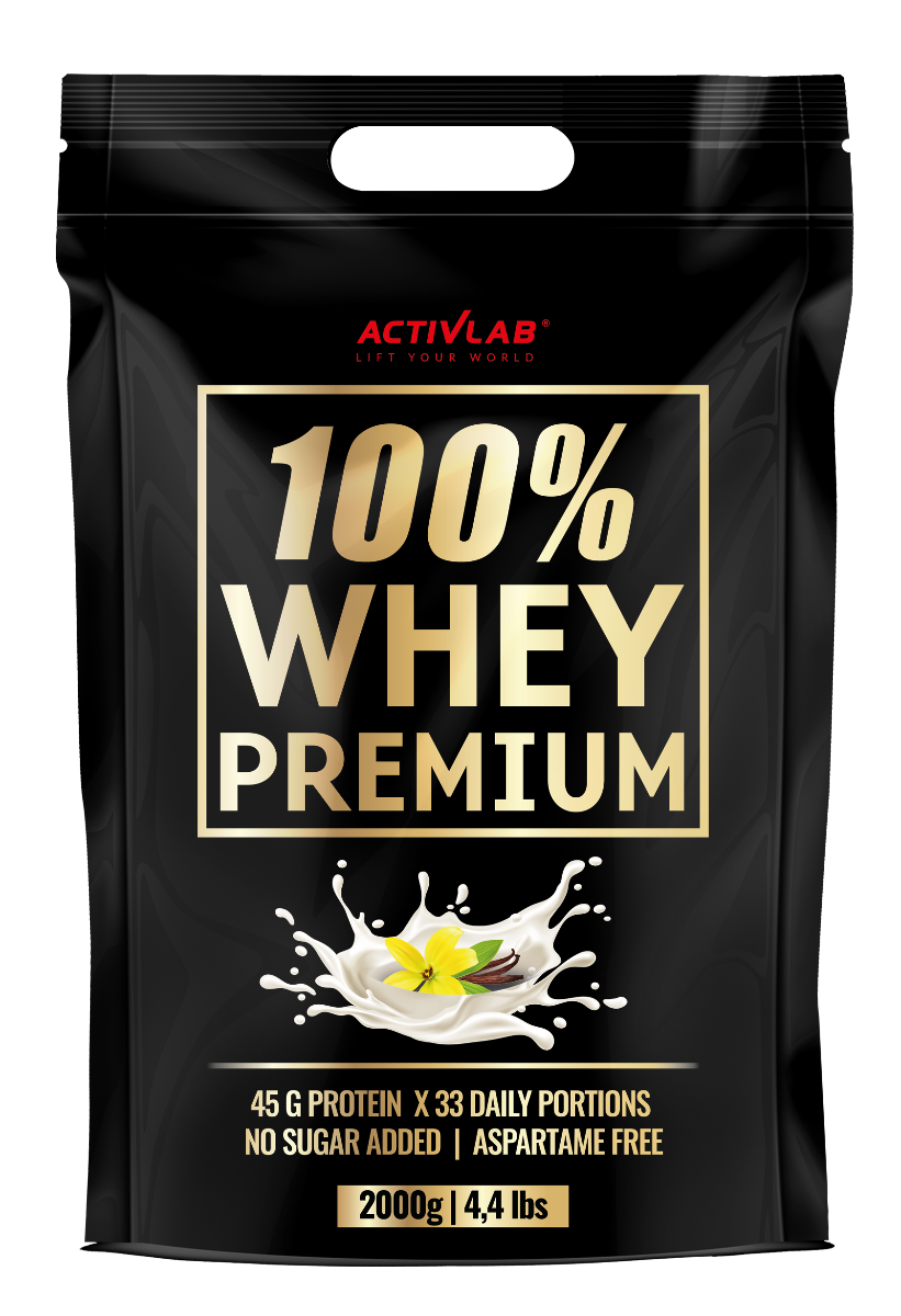 E-shop 100% Whey Premium - ActivLab, jahoda, 2000g