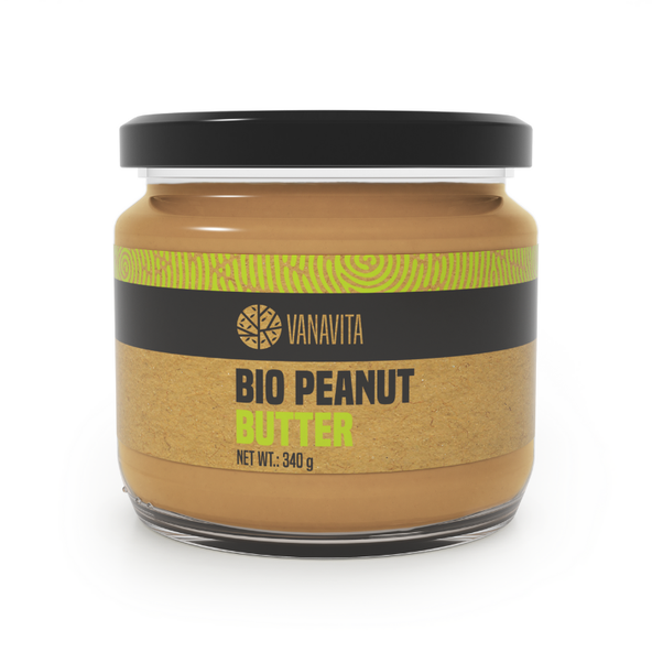 BIO Arašidové maslo - VanaVita, jemný, 340g