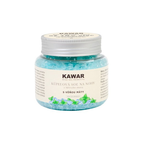 Kawar Soľ 250g kúpeľová s vôňou mäty