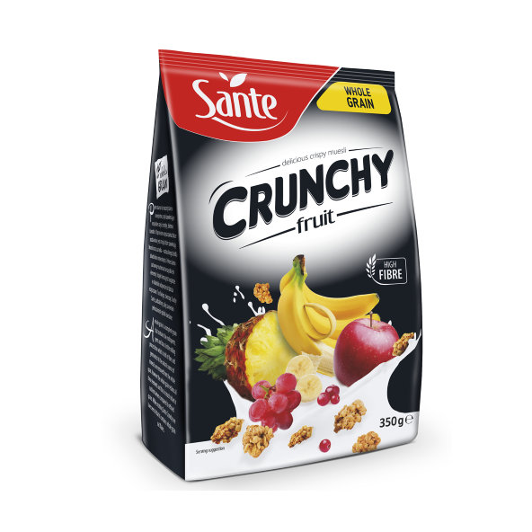 Raňajkové cereálie Crunchy - Sante, príchuť classic, 350g