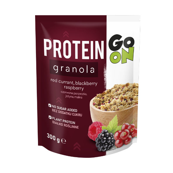 Proteínová granola - Go On, príchuť lieskový orech, mandle, čokoláda, 300g