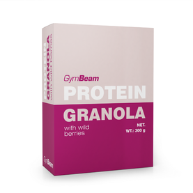 Proteínová granola s lesným ovocím - GymBeam, 300g