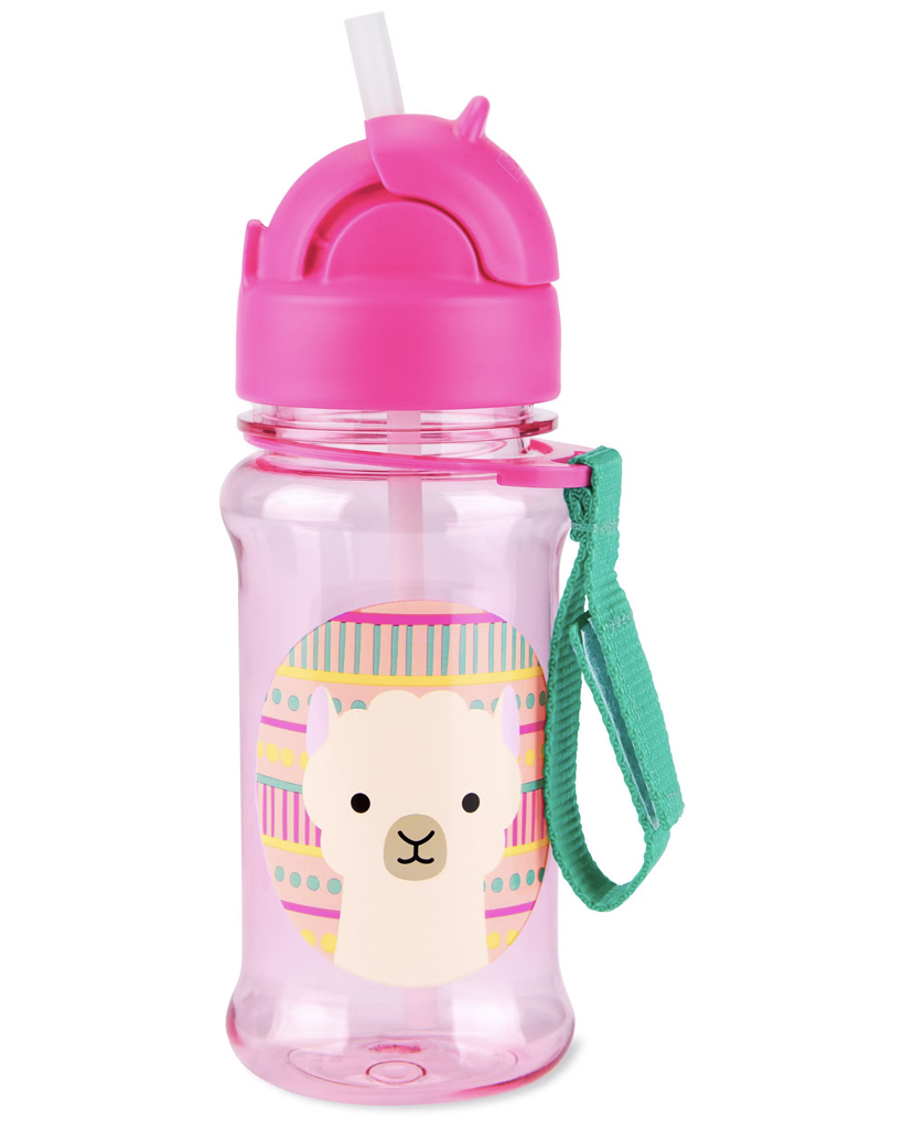 SKIP HOP Zoo tritan fľaša so slamkou Llama 12m+ 355 ml