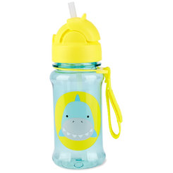 SKIP HOP Zoo tritan fľaša so slamkou Žralok 12m+ 355 ml