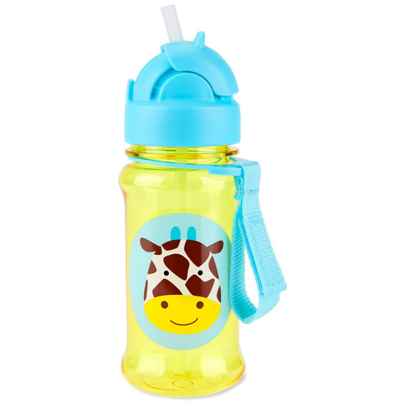 SKIP HOP Zoo tritan fľaša so slamkou Žirafa 12m+ 355 ml