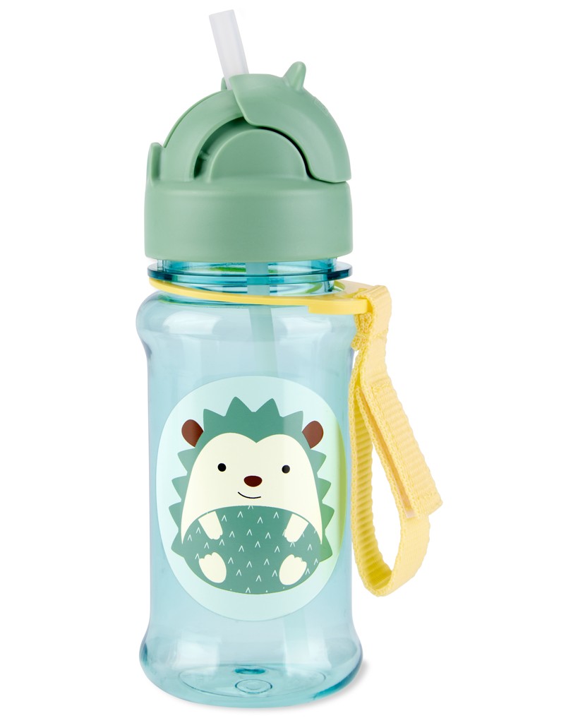 SKIP HOP Zoo tritan fľaša so slamkou Ježko 12m+ 355 ml