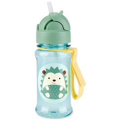 SKIP HOP Zoo tritan fľaša so slamkou Ježko 12m+ 355 ml