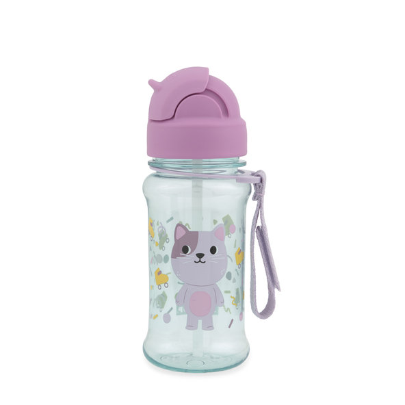 SKIP HOP Besties Squad fľaša so slamkou Mačička 12 m+ 355 ml
